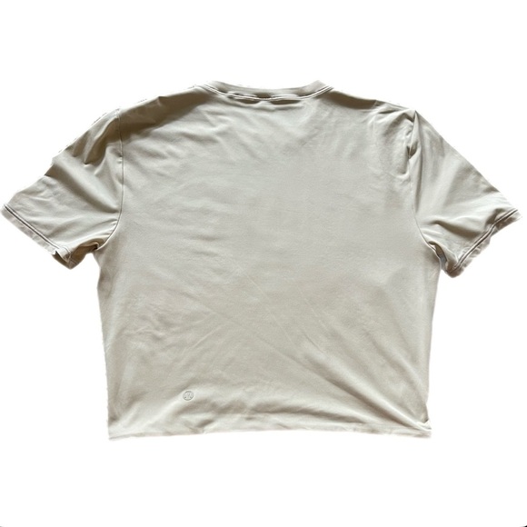Lululemon Wundermost Ultra-Soft Nulu Crewneck Cropped T-Shirt in Mojave Tan - Picture 5 of 9